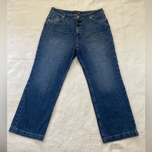 Fashion Nova Womens Plus Size 20 Blue Jeans Straight Leg 5 Pocket Denim